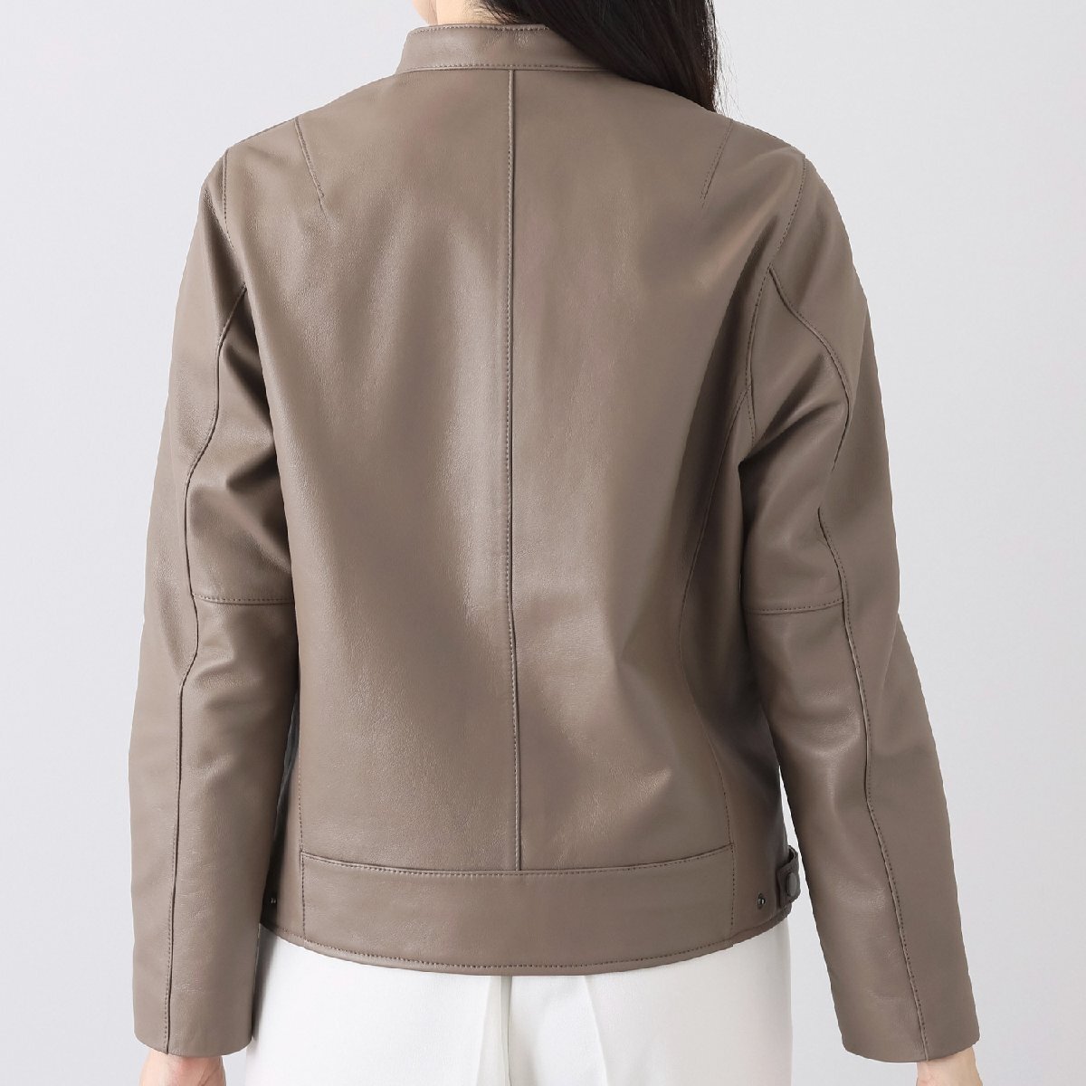 [ new goods unused ]MOTOMACHI Zelal origin block zela-ru sheep leather soft ram leather single rider's jacket black 11AR L[ reference price Y49,800-]