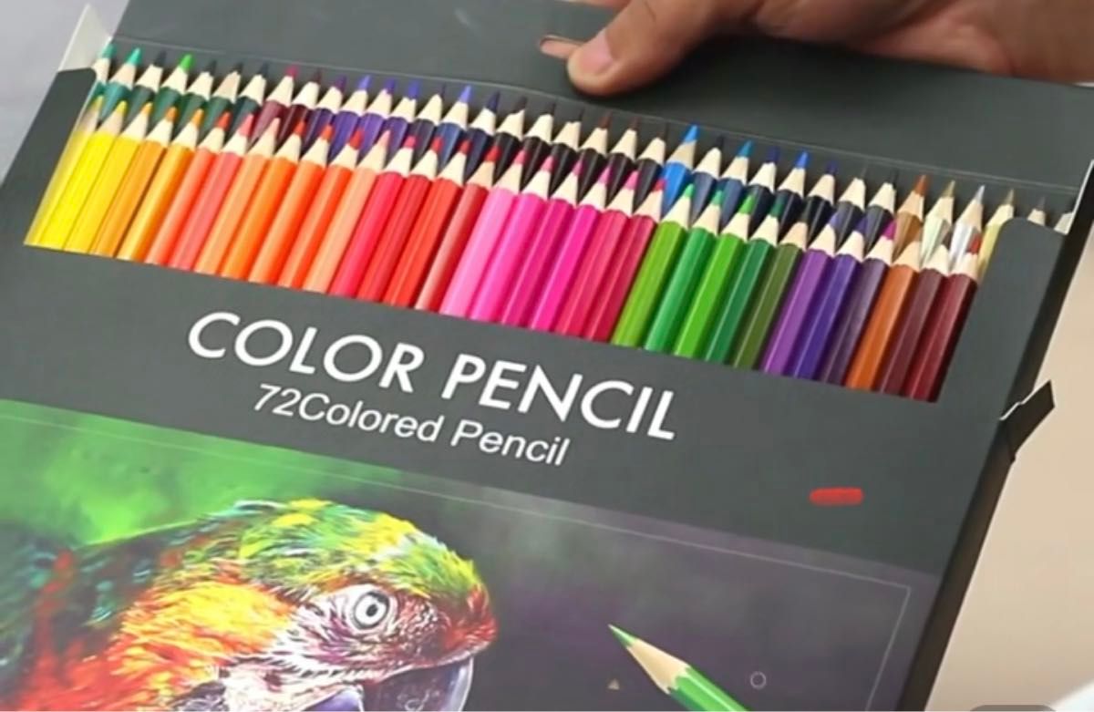 色鉛筆　72色　ぬり絵 お絵描き えんぴつ 幼稚園 保育園 図工 色鉛筆 油性