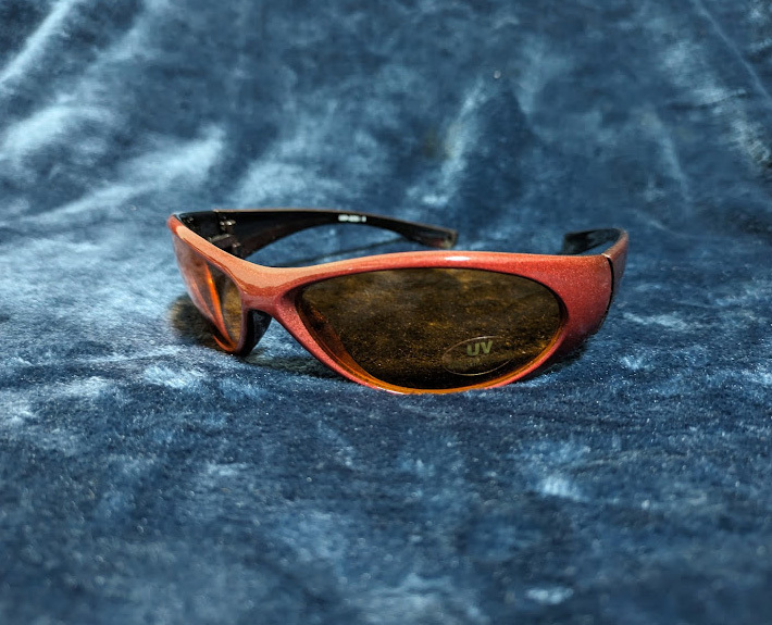  unused goods sports sunglasses dark red ②