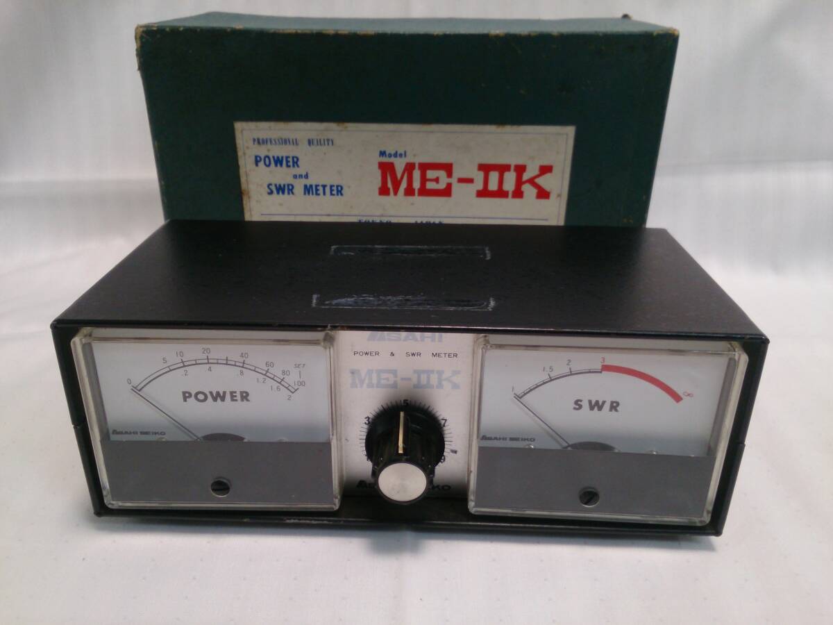 POWER＆SWR METER・MEーⅡK・ASAHI　SEIKO・箱・未チェック、ジャンク品_画像9