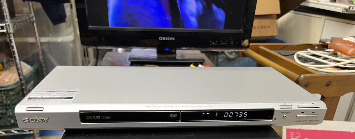 ゆ100★ A SONY DVP-NS53Pソニー DVDプレーヤー CD DVD リモコン付 _画像2