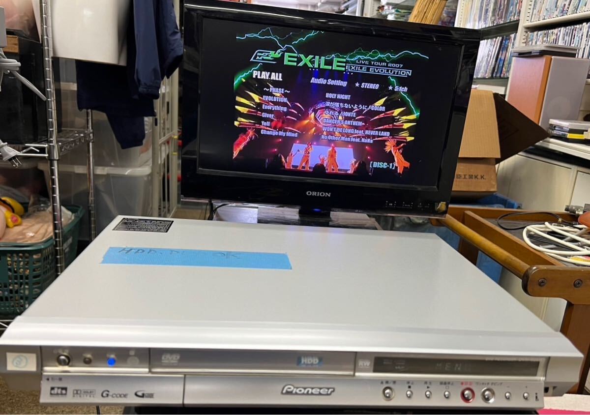 ゆ100★ K Pioneer パイオニア DVR-625H DVDレコーダー HDD DVD 動作確認済み_画像1