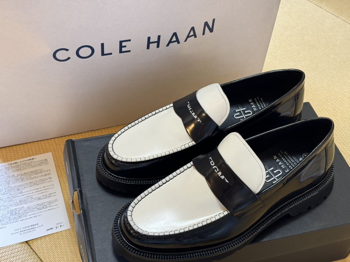 fragment design × COLE HAAN White/Black 白黒 26cm ローファー フラグメント コールハーン 藤原ヒロシ US8_画像1