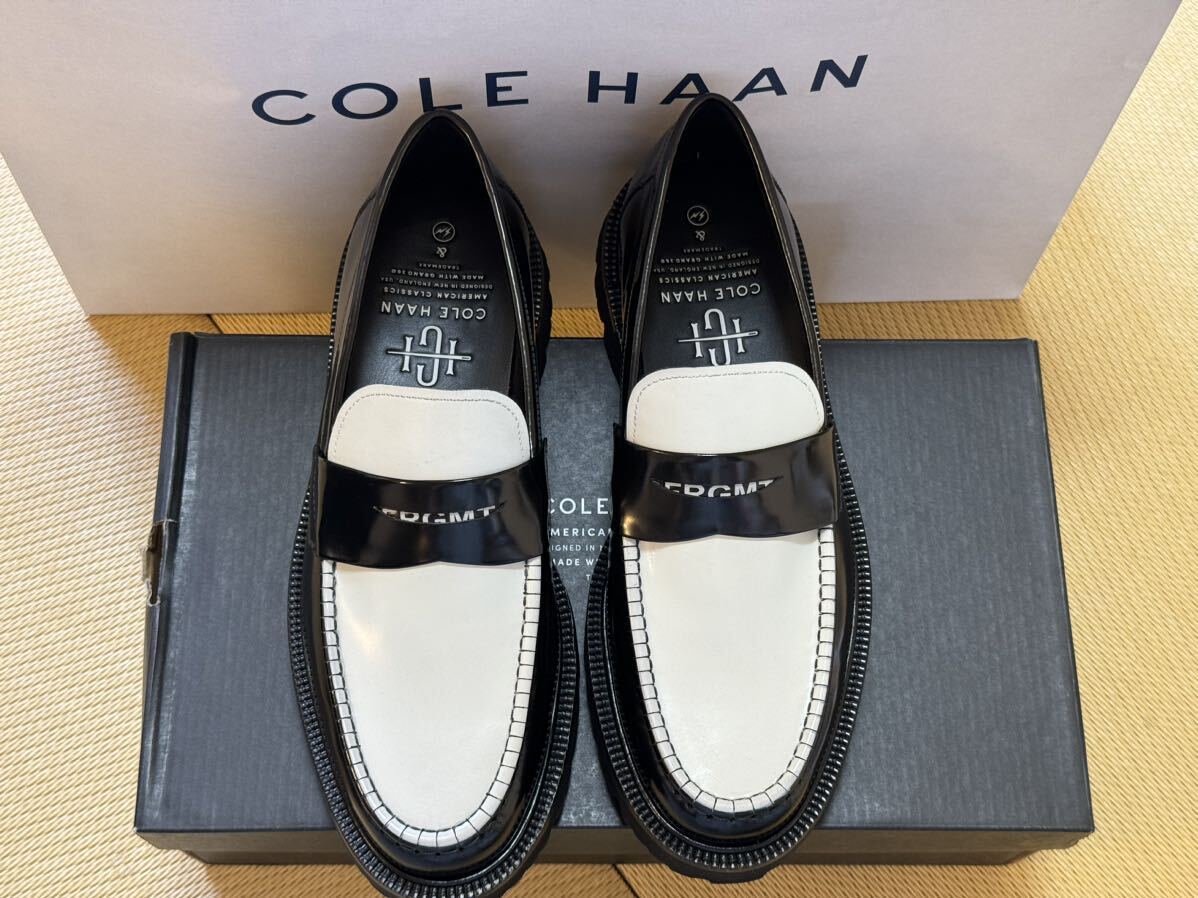 fragment design × COLE HAAN White/Black 白黒 26cm ローファー フラグメント コールハーン 藤原ヒロシ US8_画像2