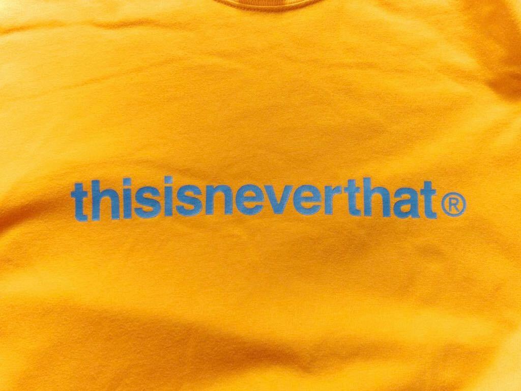 【XL】thisisneverthat T-logo L/S tee shirt 18aw ロゴ 長袖 Tシャツ ロンT オレンジ ブルー_画像3