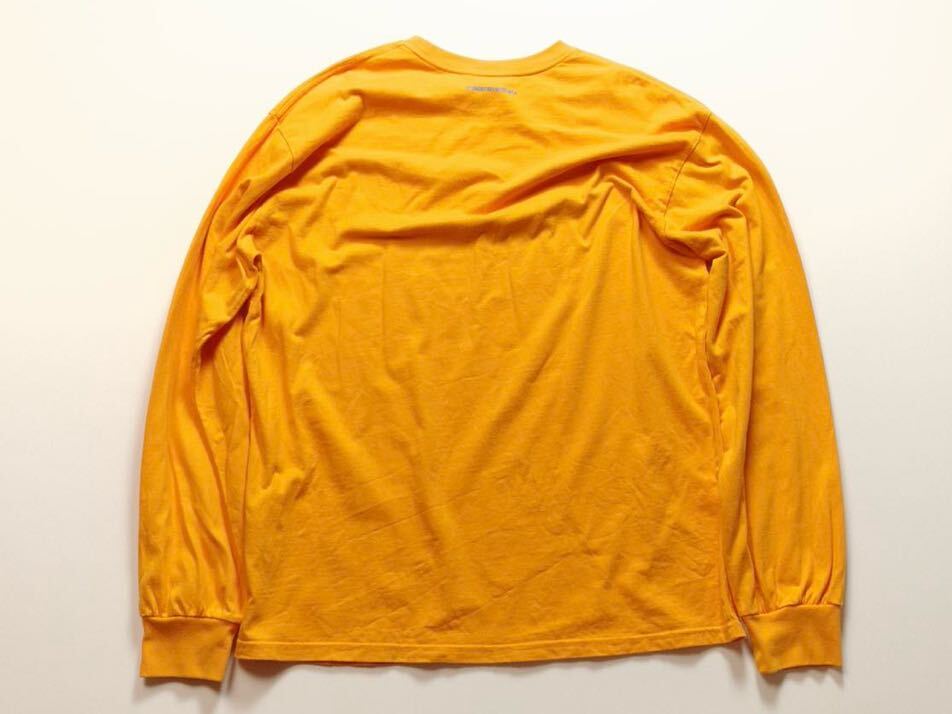 【XL】thisisneverthat T-logo L/S tee shirt 18aw ロゴ 長袖 Tシャツ ロンT オレンジ ブルー_画像2