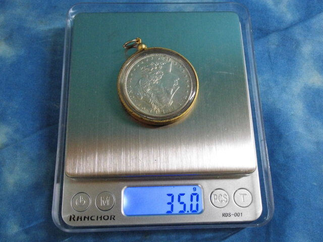 * America Morgan dala-1 dollar silver coin 1885 year pendant top 