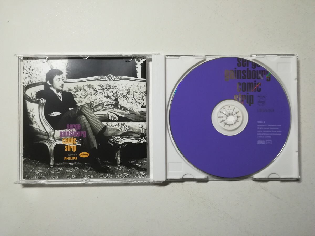 【帯付CD】Serge Gainsbourg - Comic Strip 1996年日本語ライナー付フランス盤 フレンチポップス/シャンソン セルジュ・ゲーンズブール_画像3