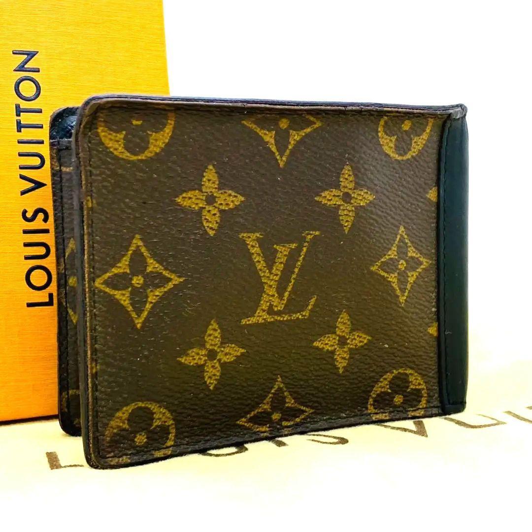 R464 極美品希少 ルイヴィトン 二つ折り財布 ウォレット モノグラム ポルトフォイユ LOUIS VUITTON_画像2