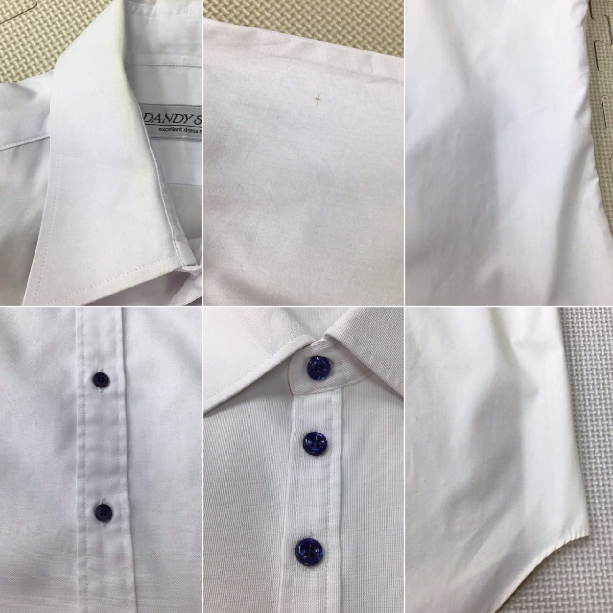 O276/Y( used ) Tohoku direction man . uniform shirt 5 point /M/L/ long sleeve shirt / short sleeves shirt / winter clothes / summer clothing / white / eggshell white / junior high school / high school / school uniform / set sale 