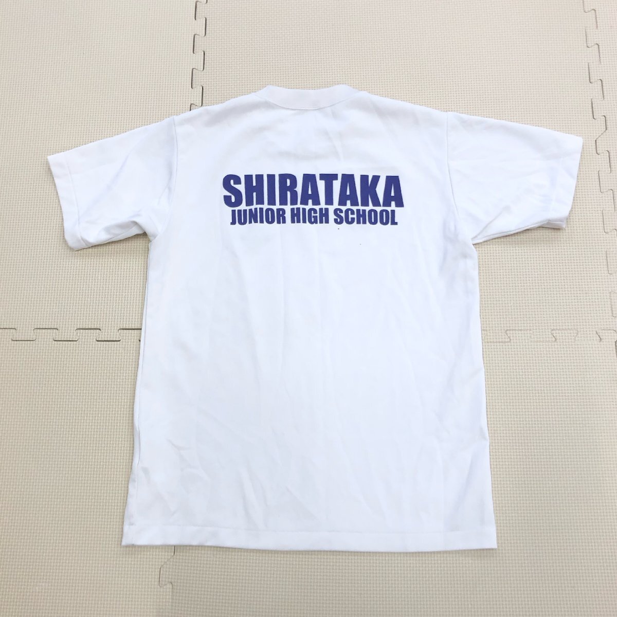 M676/Y ( used ) Yamagata prefecture white hawk junior high school [ gym uniform 3 point ] [ short sleeves :S] [ shorts :S] designation goods /Galax/ man . raw ./ gym uniform / jersey 