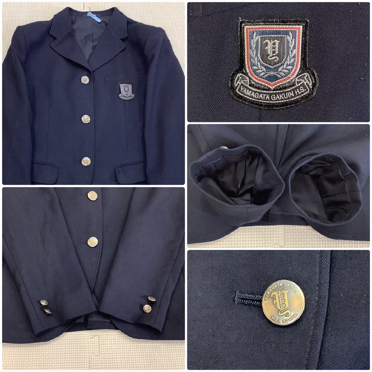 I577/Y(中古)山形県 山形学院高校 女子制服6点 /小さめ/S/SS/W60 I577/Y(中古)山形県 山形学院高校 女子制服6点 /小さめ/S/SS/W60