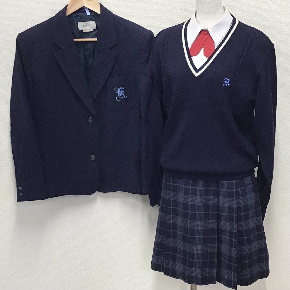 O60/T34(中古)栃木県 鹿沼高校 女子制服11点 /175A/W69/ブレザー O60/T34(中古)栃木県 鹿沼高校 女子制服11点 /175A/W69/ブレザー