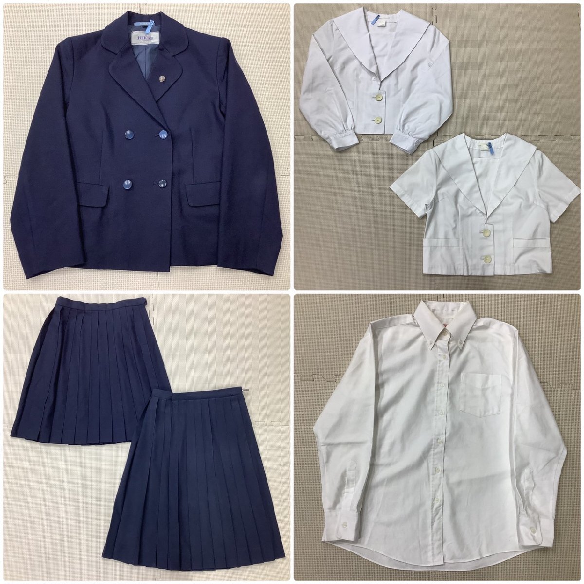お歳暮・冬ギフト2024|ギフト・贈り物はセブン I609/Y(中古)山形 長井高校 /旧制服/校章/M/W62~64 女子制服6点 学生服