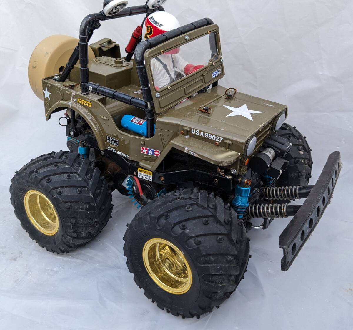 ●●TAMIYA 電動RCラジコン：ワイルドウイリー2（TP-25）+パーツ類色々、ジャンク●●_画像8