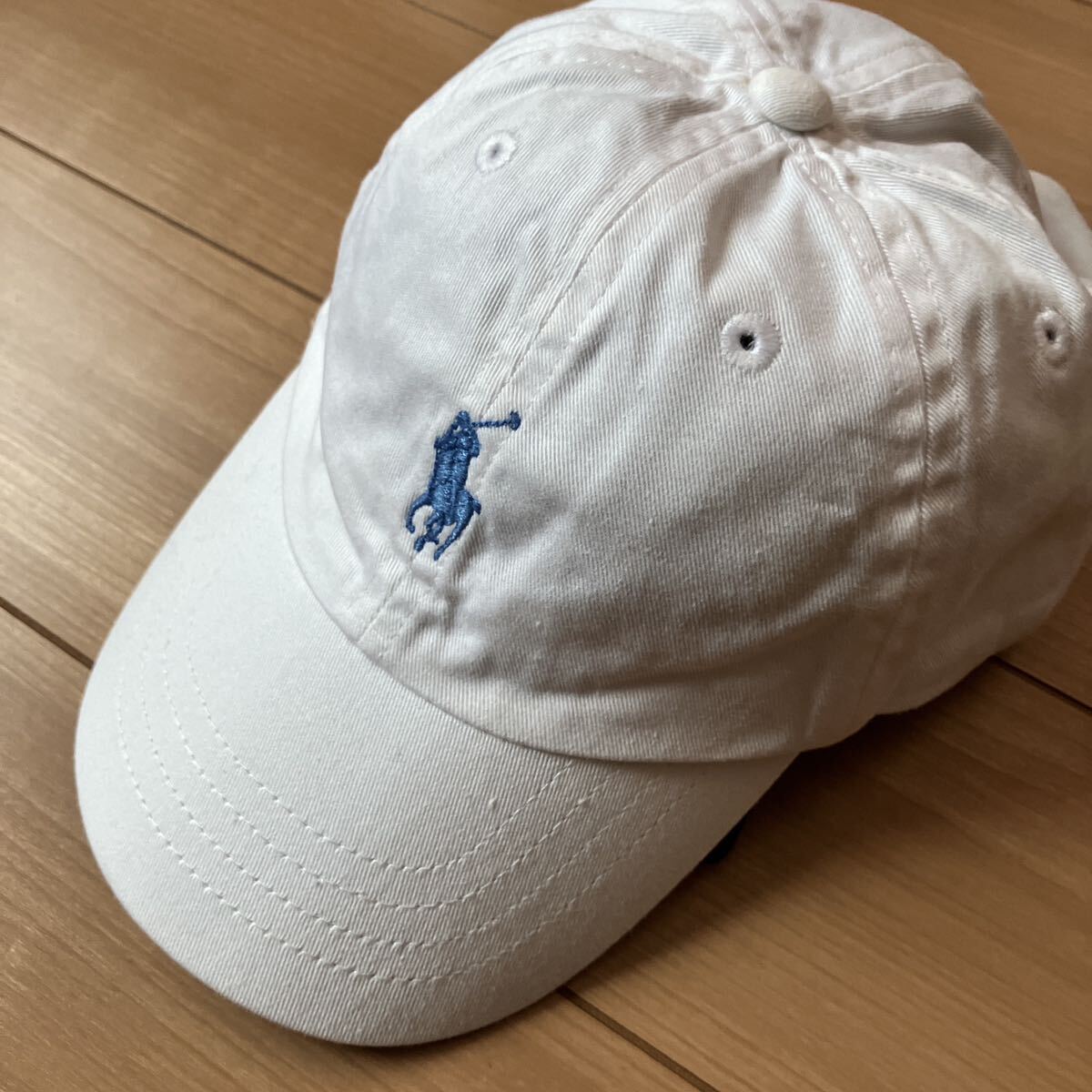 新品ラルフローレン　白キャップ　帽子（47-50くらい） _画像1