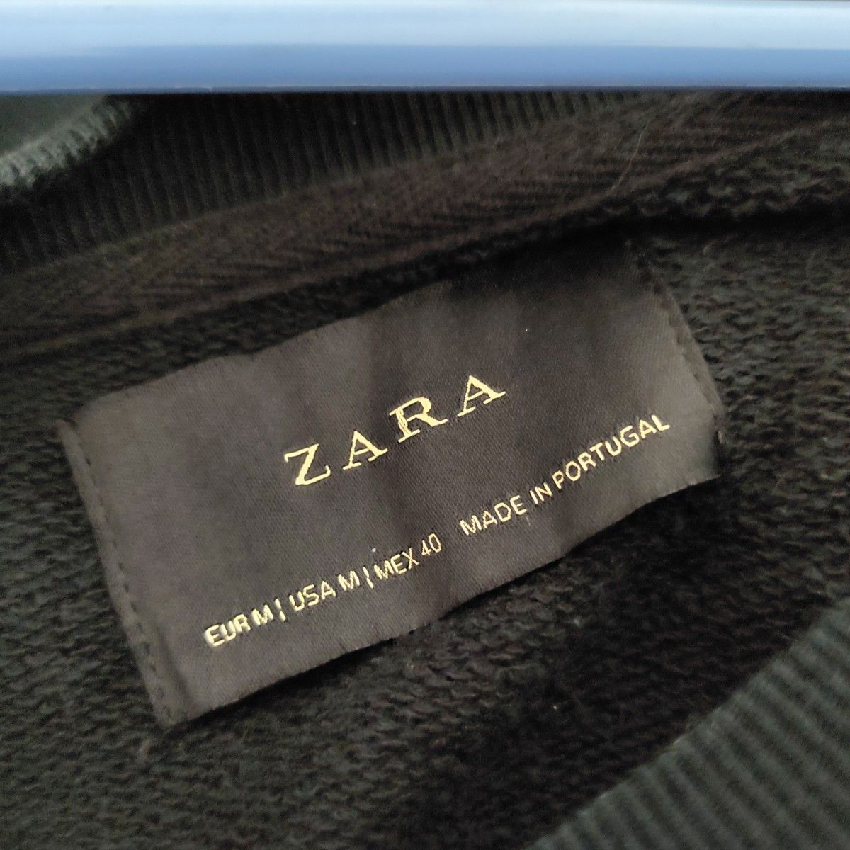 美品 ZARA スウェット セーター トレーナー メンズ Mサイズ アート 花 フラワー グラフィック ブラック 黒