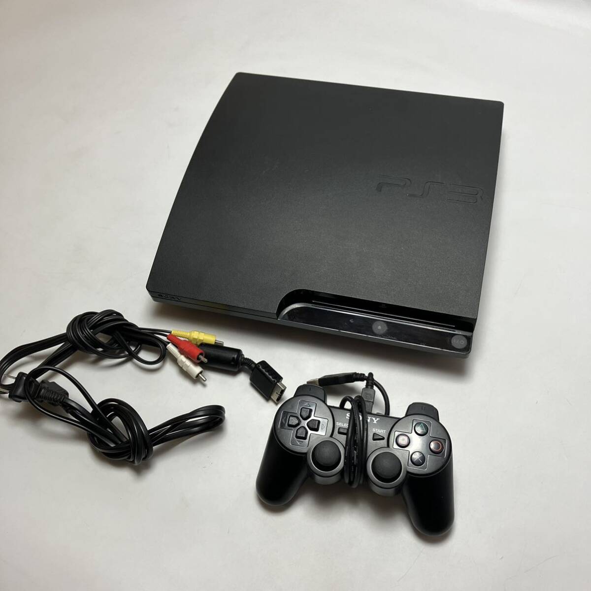 通電＆起動OK SONY ソニー PS3 本体 CECH-3000B プレステ3 プレイステーション3 ブラック コントローラー 付属品 ゲーム機の画像1