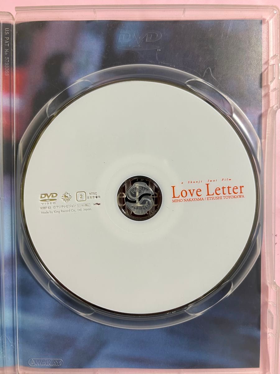 DVD  ラブレター　Love Letter  中山美穂　豊川悦司　岩井俊二監督　セル版　 邦画　ラブストーリー