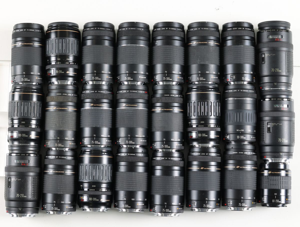 9 24点まとめ Canon EF 75-300mm 100-300mm USM 他 AF レンズ 望遠 ズーム まとめ まとめて 大量 セット_画像1