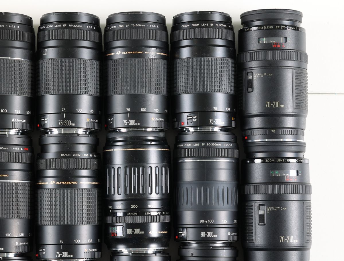 9 24点まとめ Canon EF 75-300mm 100-300mm USM 他 AF レンズ 望遠 ズーム まとめ まとめて 大量 セット_画像6