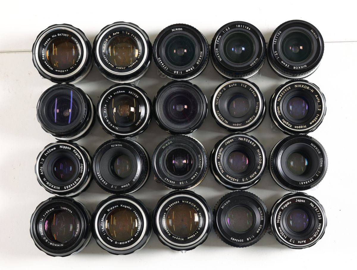 23 20 point summarize Nikon Nikon NIKKOR Ai 50mm 28mm 24mm F1.4 other MF single burnt point standard wide-angle lens summarize together large amount set 