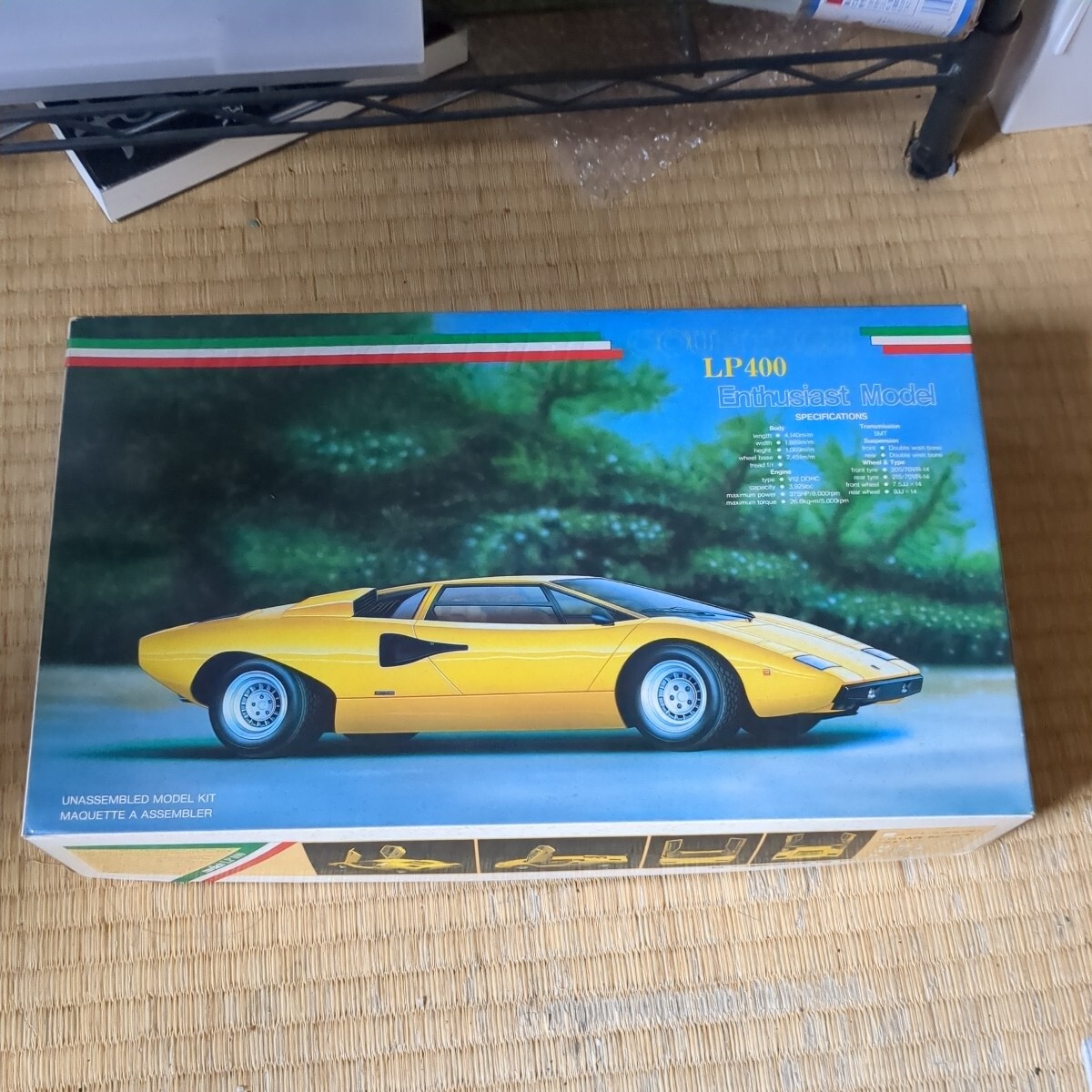  Fujimi 1/24en Hsu jia -тактный модель Lamborghini счетчик kLP400 не собран 