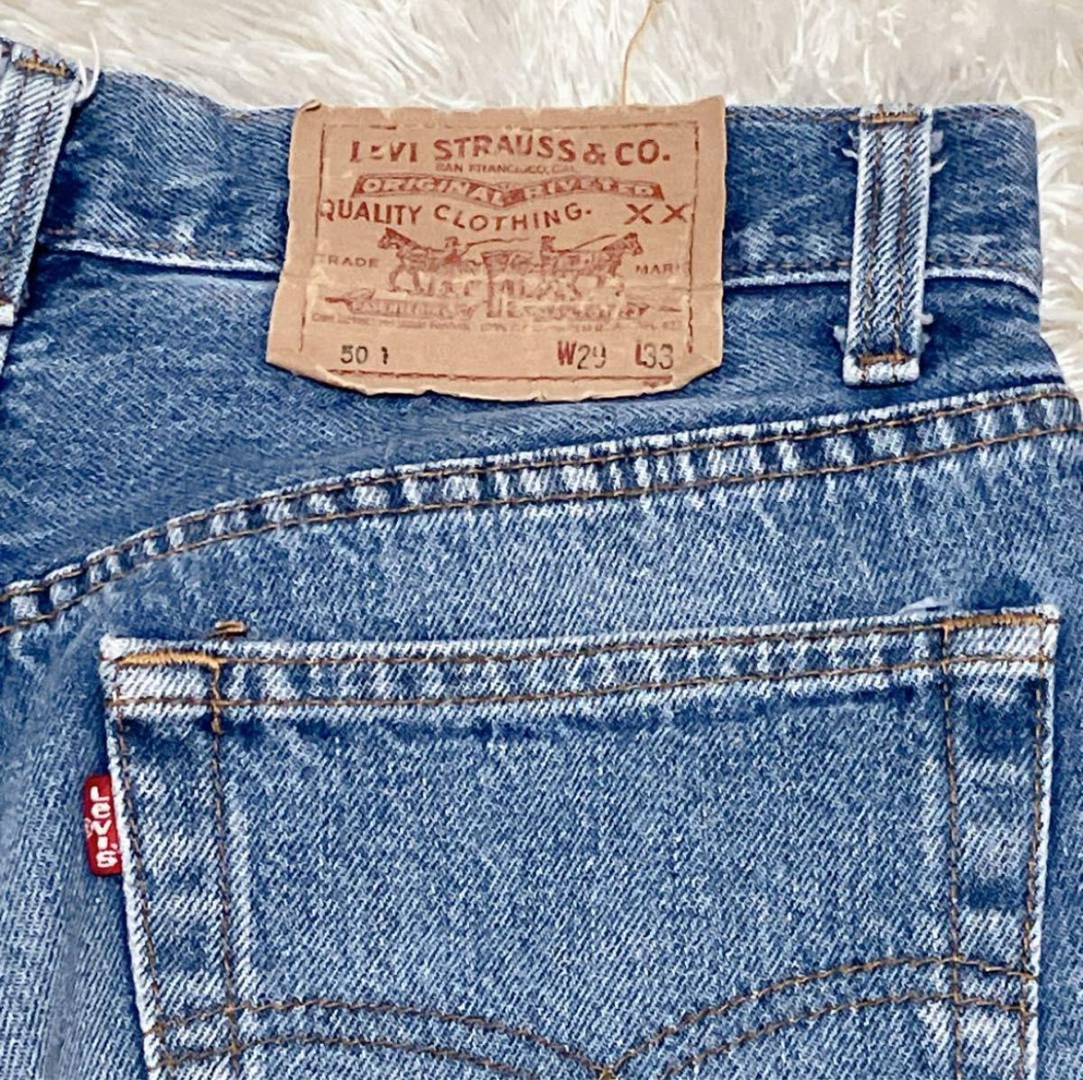 リーバイス501 デニム W29L33 80S USA製 刻印524 裾上げ有 リーバイス501 デニム W29L33 80S USA製 刻印524 裾上げ有
