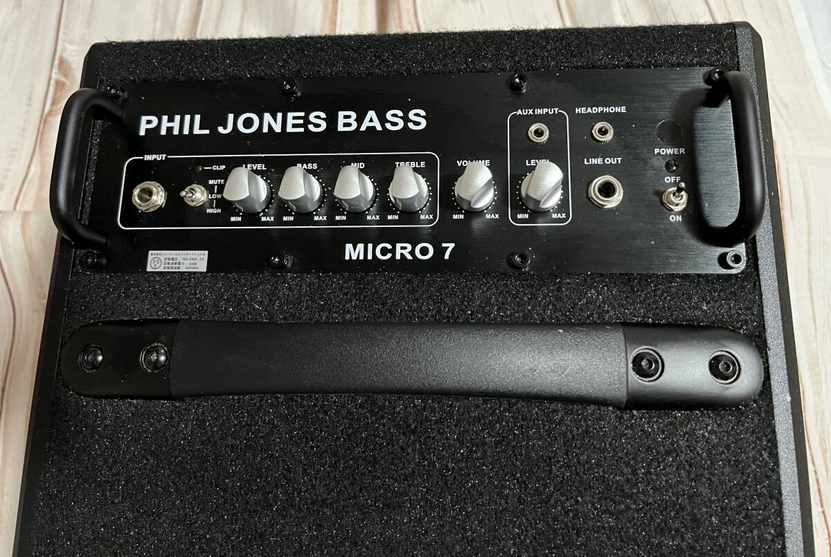 PJB(PHIL JONES BASS) Micro 7 Phil Jones основа Micro7 основа усилитель усилитель б/у прекрасный товар рабочее состояние подтверждено инструкция по эксплуатации и т.п. имеется M-7