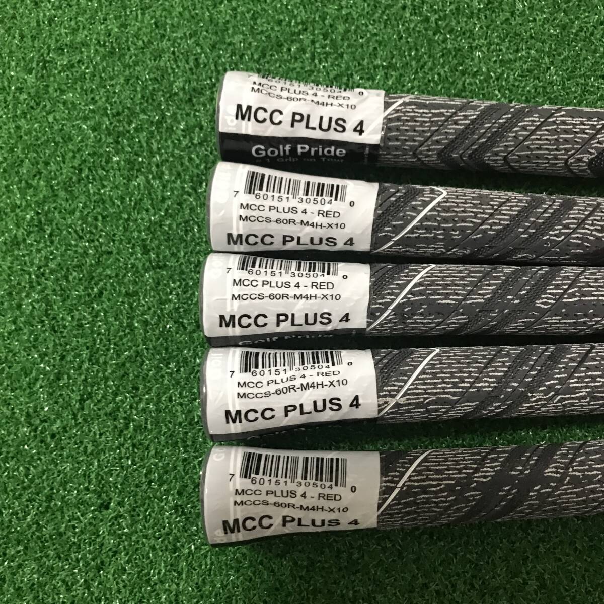 【新品】ゴルフプライド グリップ MCC プラス4 スタンダードサイズ 8本セット グレー　