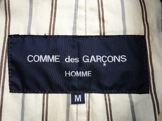 COMME des GARCONS HOMME コムデギャルソンオム ステンカラーコート M ベージュ_画像6