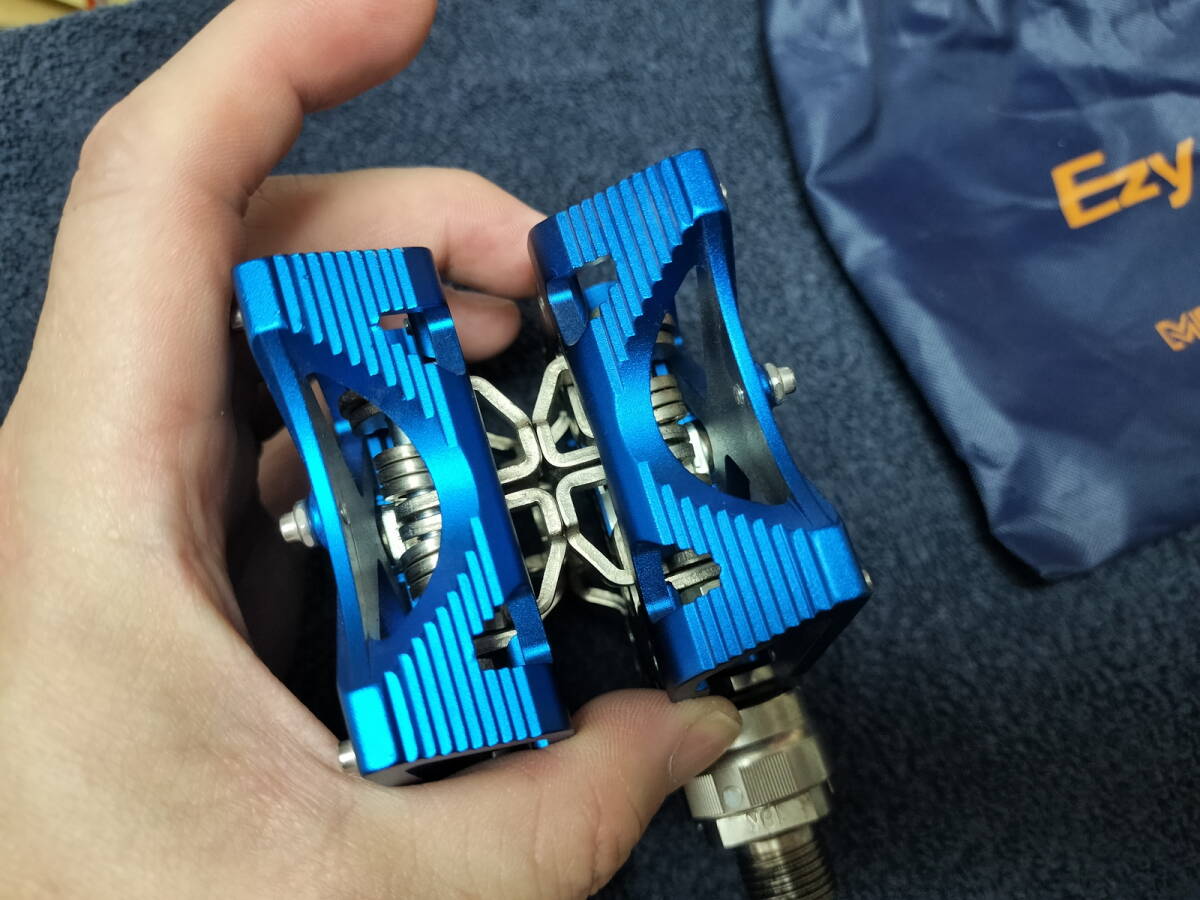 MKS solution ezy superior ペダル ブルー 中古の画像6