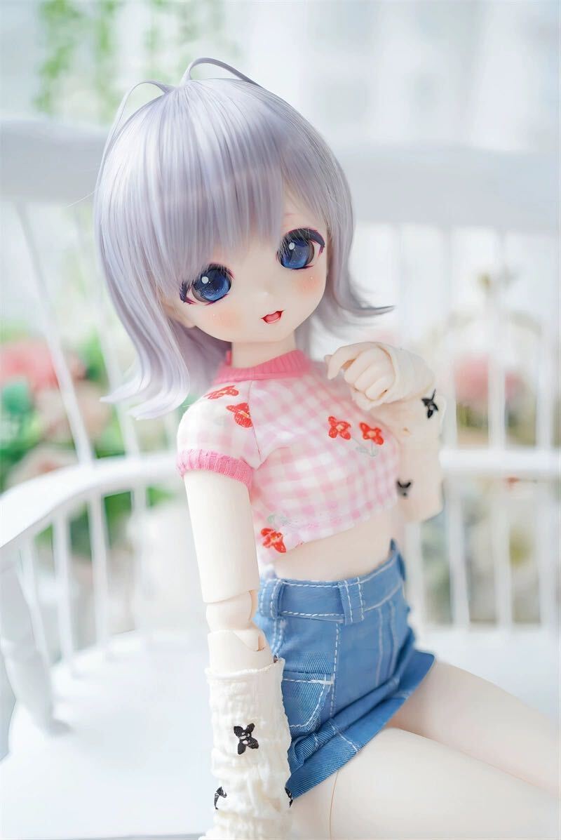 BJDドール用ウィッグ 8-9インチ MDD/kumako/DDサイズ通用 全3色 1/3 球体関節人形 doll_画像2