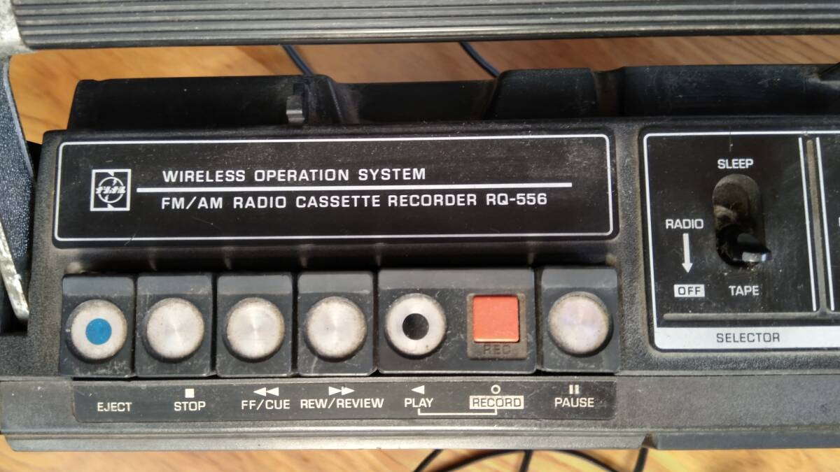  National radio-cassette MODEL RQ-556 junk *1980 period made 