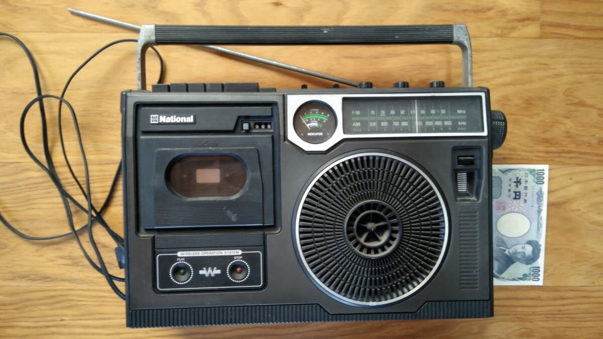  National radio-cassette MODEL RQ-556 junk *1980 period made 
