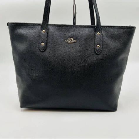 1円～【未使用級】入手困難品 コーチ COACH トートバッグ ビジネスバッグ ブリーフケース A4 2way レザー メンズ レディース ブラック 黒_画像2