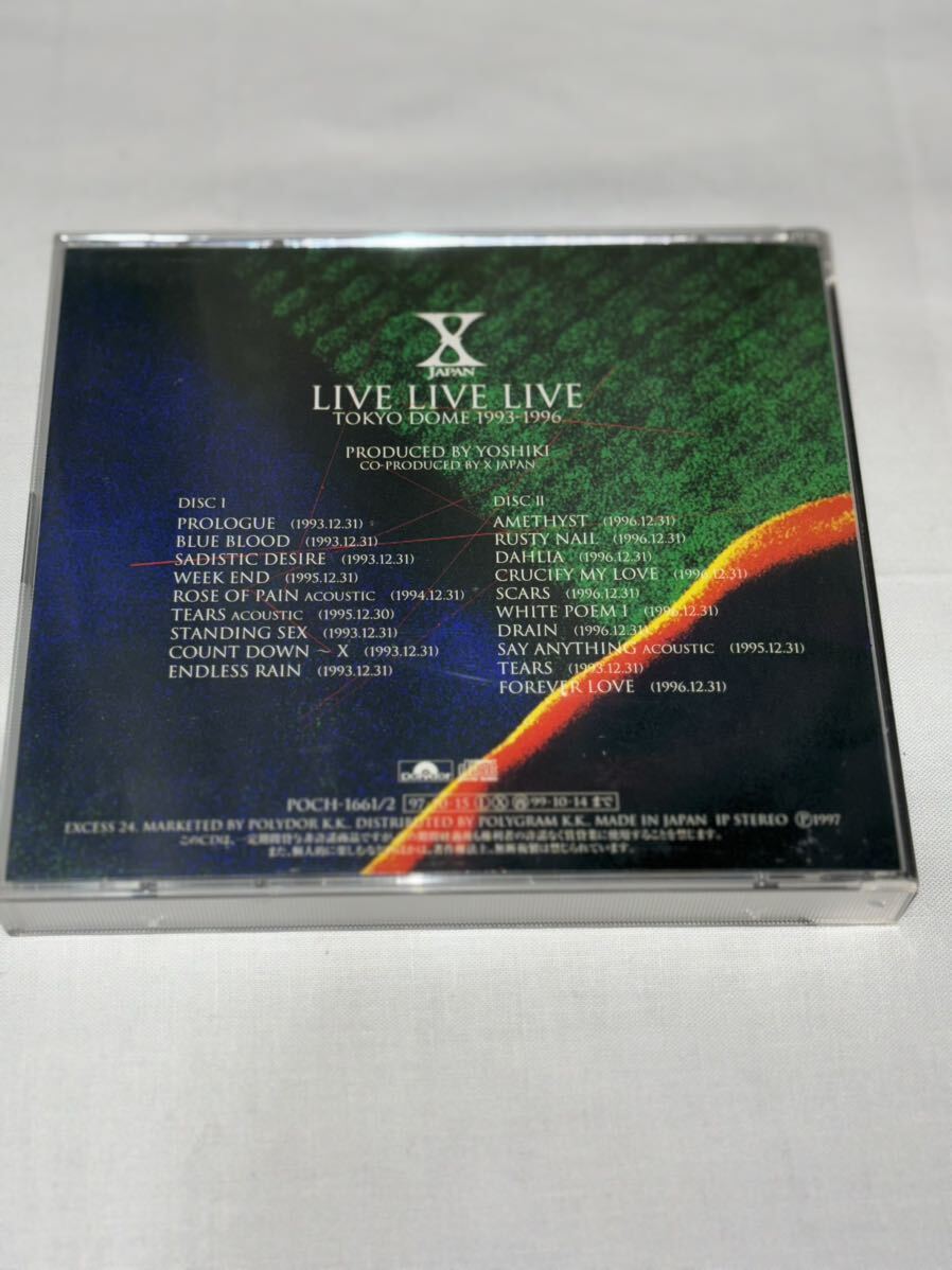 X JAPAN LIVE LIVE LIVE TOKYO DOME 1993-1996 X_画像2