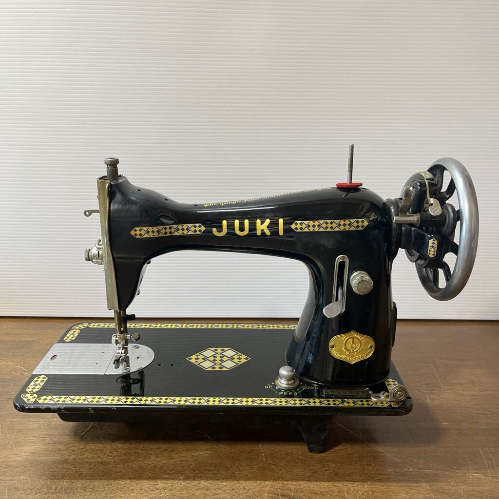 JUKI ジューキ 黒 GD69829 ミシン 昭和 レトロ アンティーク 手工芸 昭和レトロ ハンドクラフト アンティークミシン の画像1