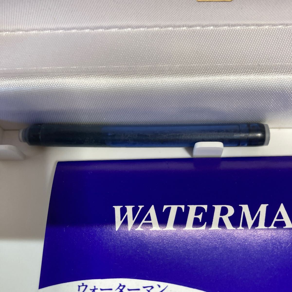 WATERMAN 万年筆 18K 750 文具 ペン ウォーターマン ペン先金 箱付き 筆記用具 筆記具 未使用 保管品 ※記名あり(4-3)_画像9