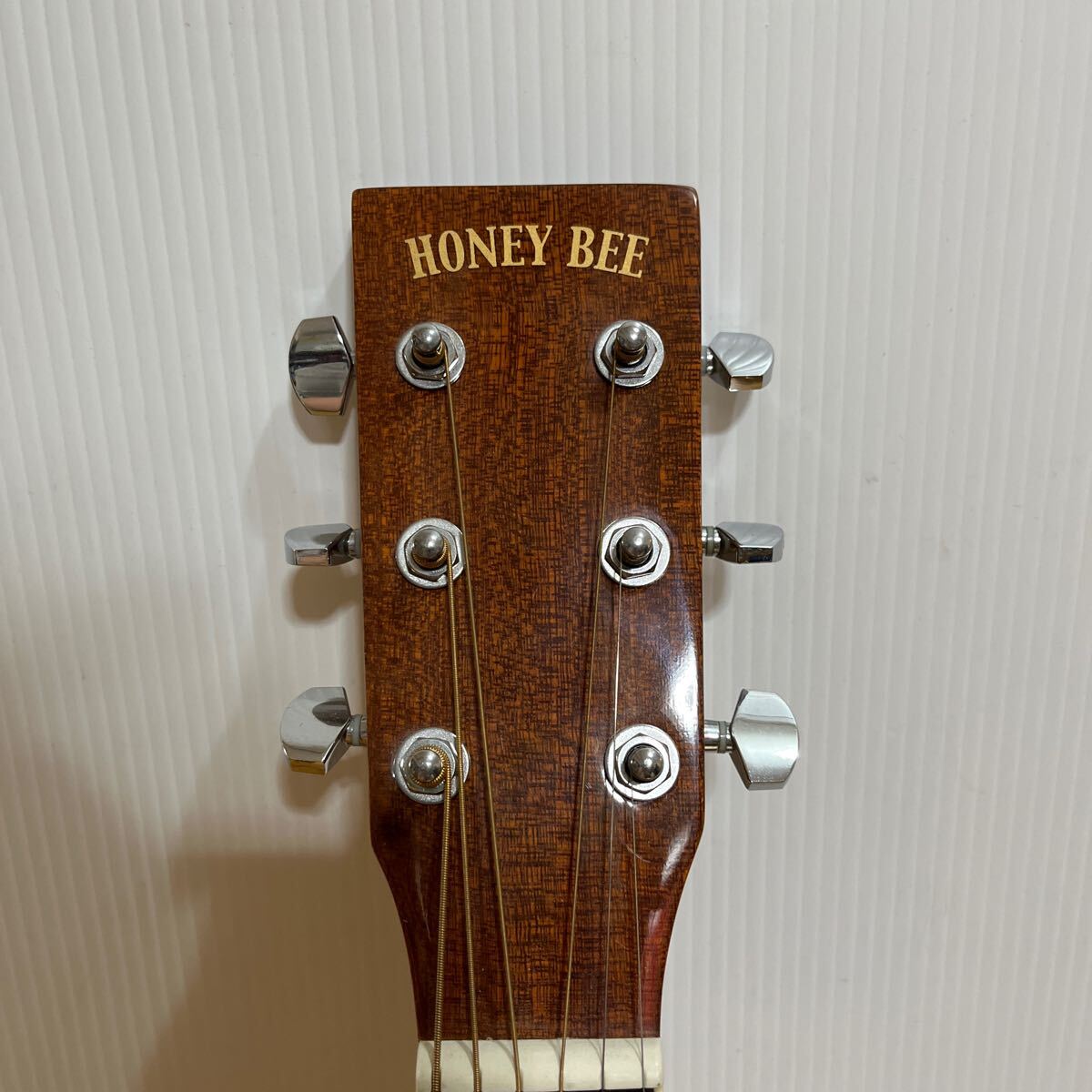 HONEY BEE アコースティックギター W-15 MH マホガニー ハニービー アコギ 楽器 練習 趣味弦楽器 ※引取可_画像2