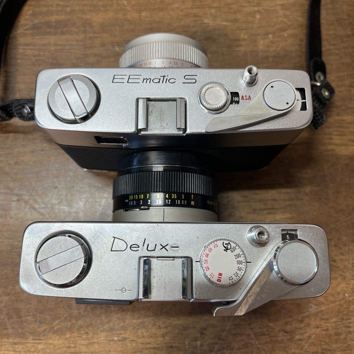 KONICA コニカ EE-MATIC Deluxe/EE matic S まとめて2台セット フィルムカメラ レトロ 当時物 ケース付き カメラ 中古 (3-2_画像6