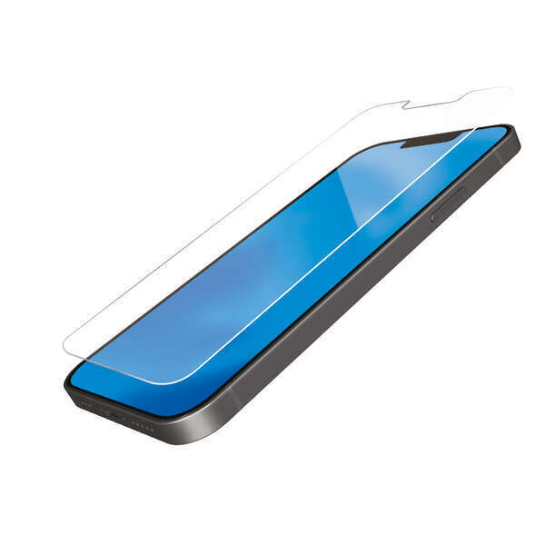 2個 エレコム iPhone 14・13 Pro・13 衝撃吸収ガラスライクフィルム ブルーライトカット 高透明 硬さ9H 多層構造液晶保護 シールシート 575_画像10