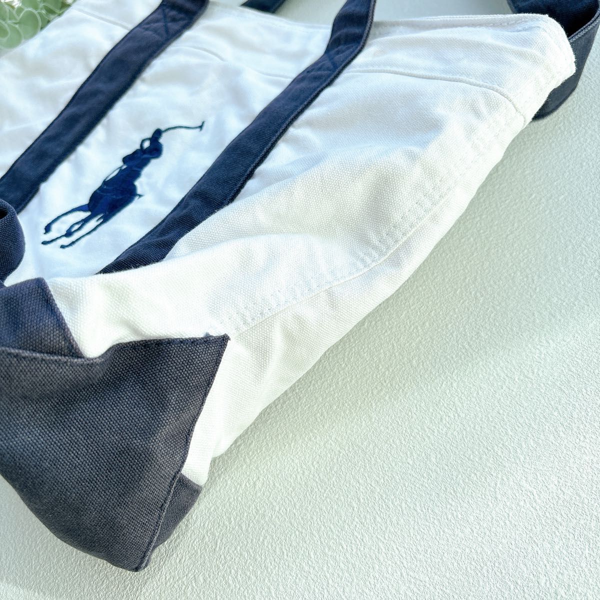 Polo Ralph Lauren キャンバストートバッグ ホースロゴ刺繍 Polo Ralph Lauren キャンバストートバッグ ホースロゴ刺繍