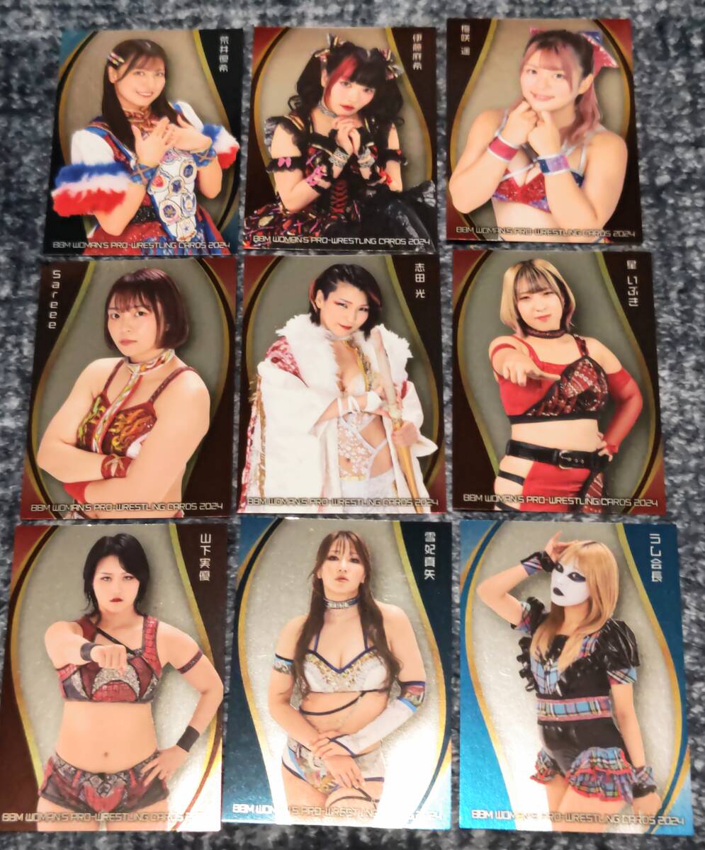 2024BBM女子プロレス カード インサート 全9種_画像1