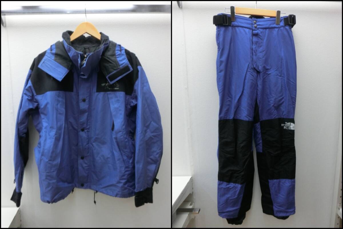 km/408491/2405/THE NORTH FACE ナイロンジャケット(サイズLL） NP2181 マウンテンパンツ（サイズL）NP-7181/ブルー/セットアップ_画像1