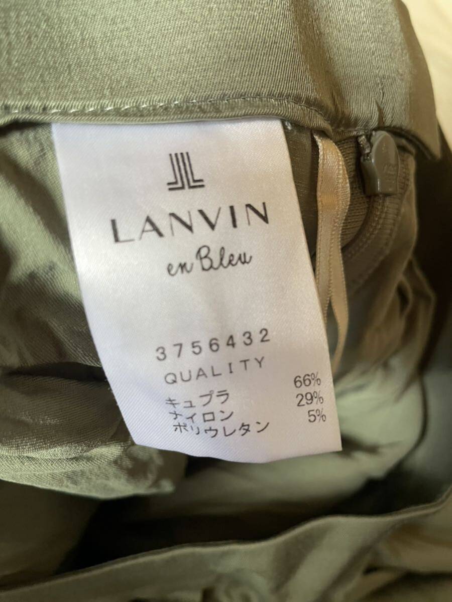 ☆☆LANVIN en Bleuのガウチョパンツ .38.カーキ☆☆_画像3