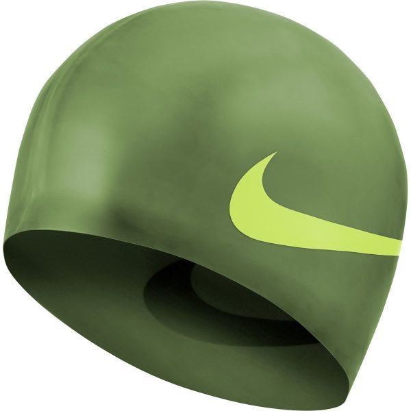 Nike - Big Swoosh キャップ Rough Green Game Royal 　シリコン キャップ 水泳帽 ナイキ_画像1