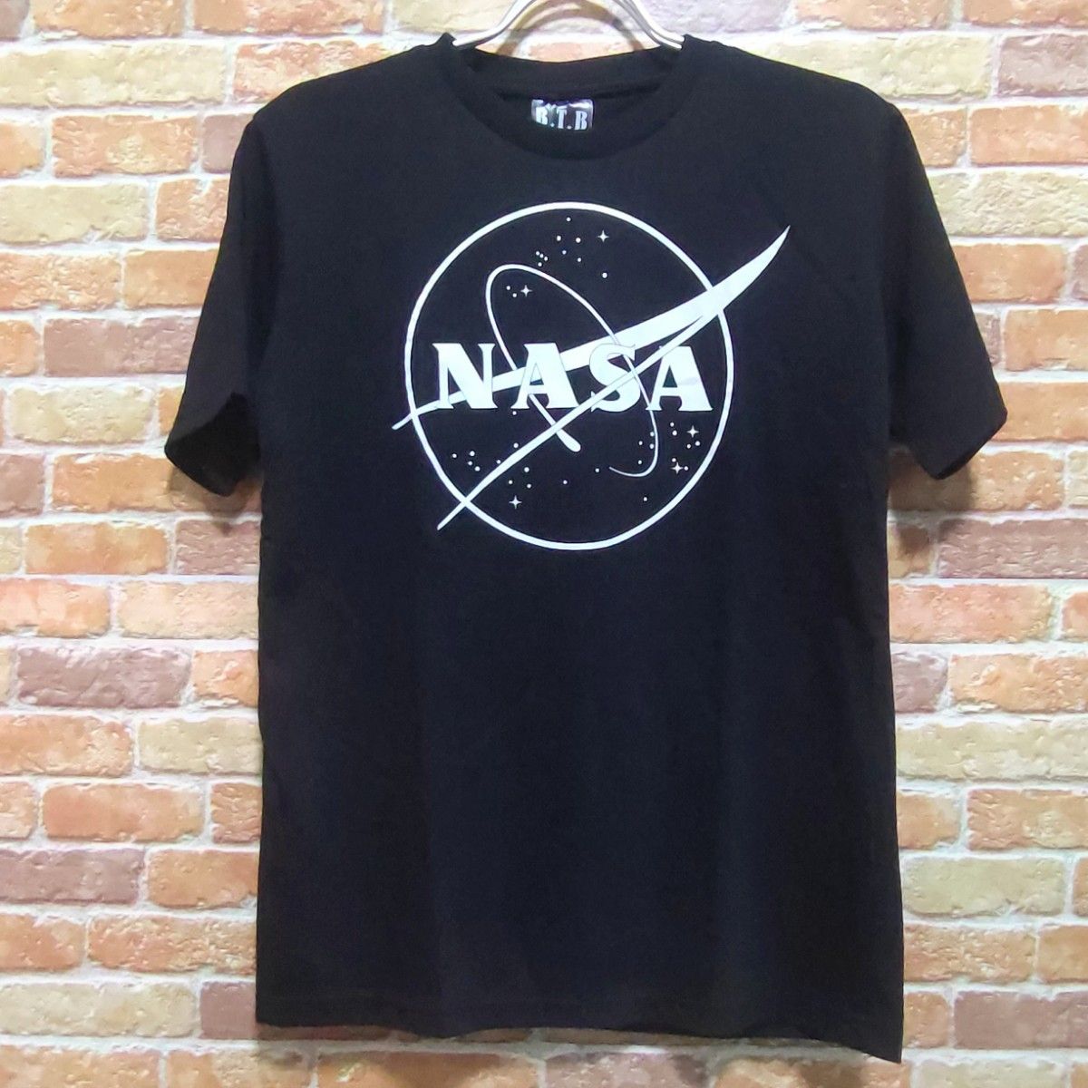 【新品】NASA ナサ 半袖 Tシャツ S ブラック ロゴ サークル