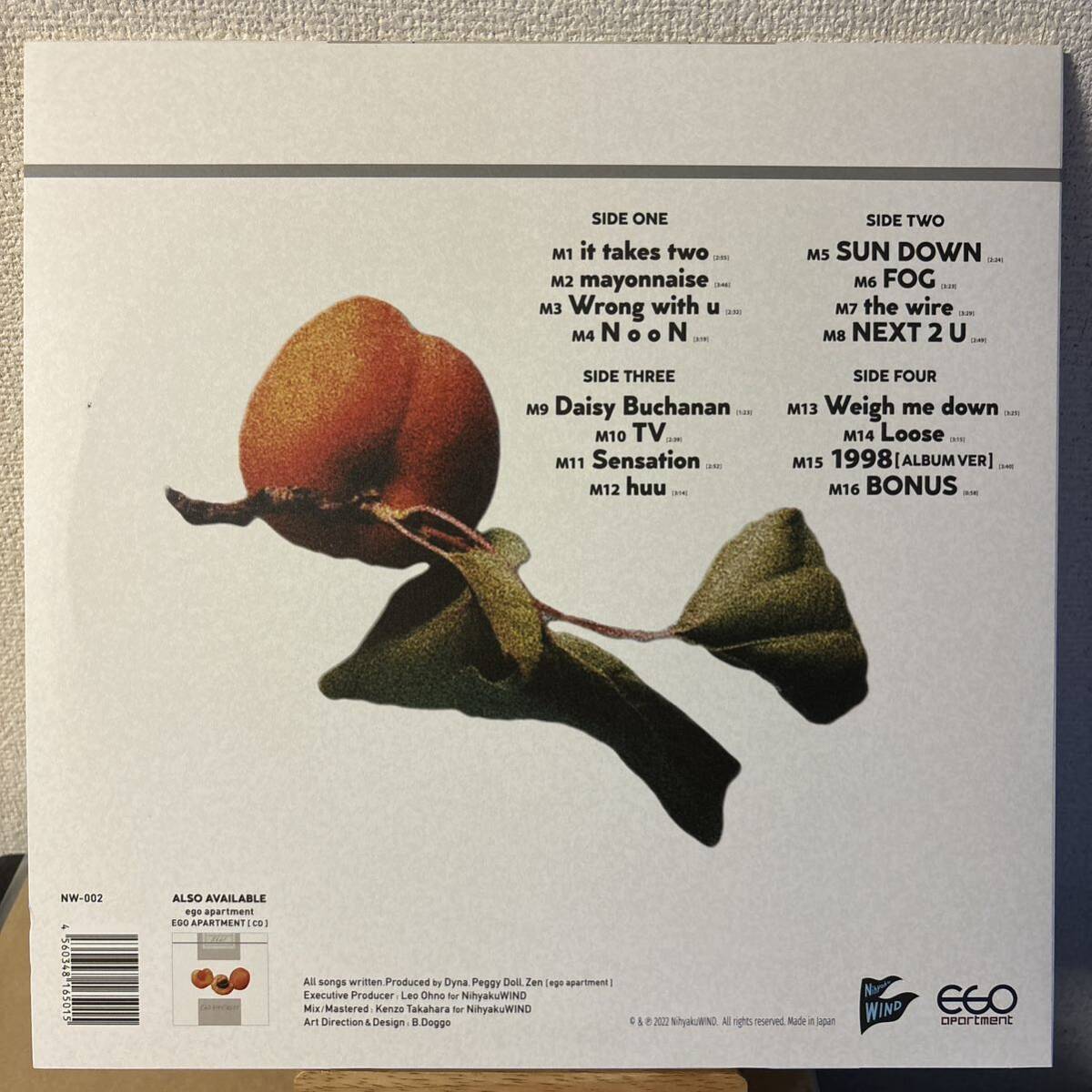 ego apartment レコード LP エゴ・アパートメント エゴアパ vinyl アナログ_画像2