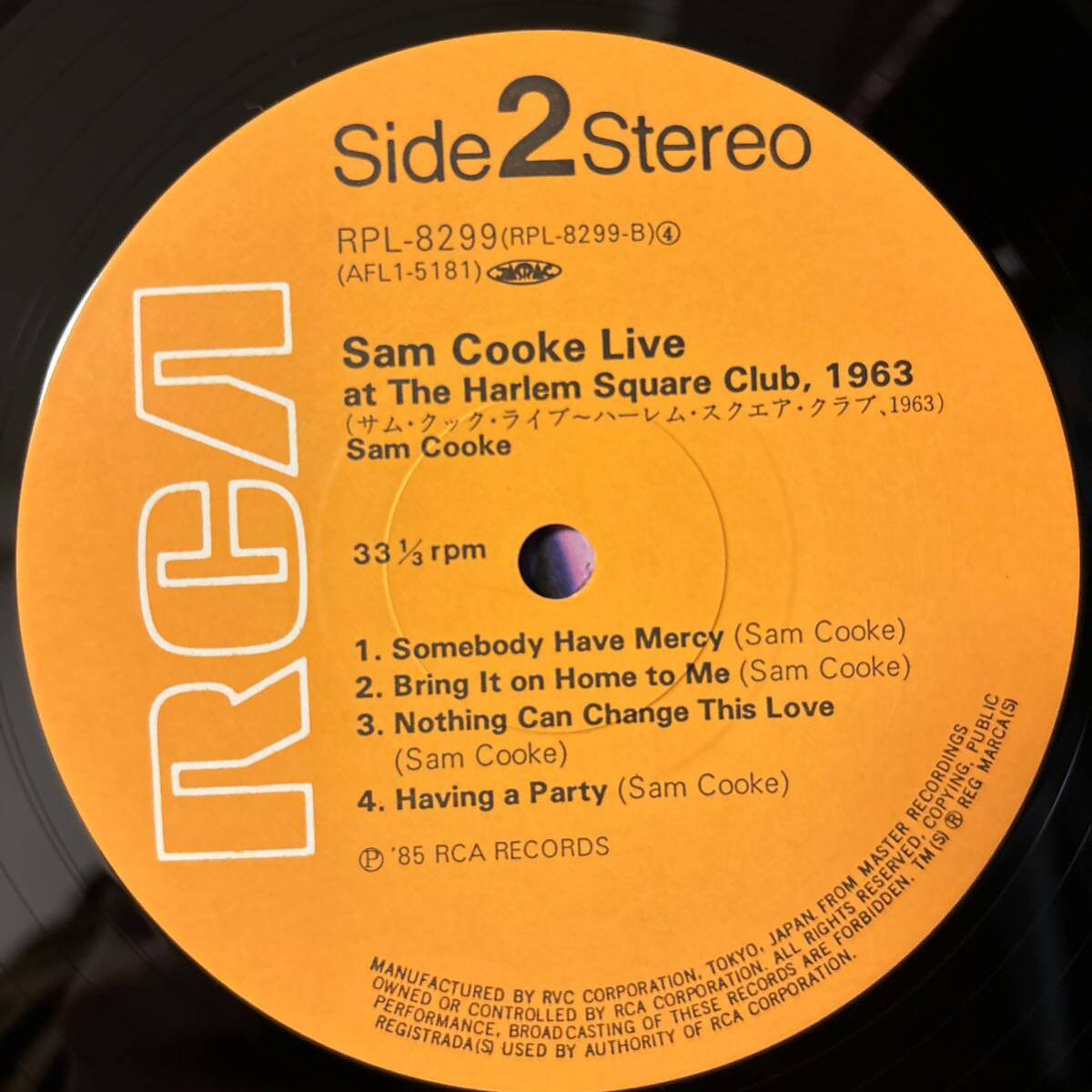 Sam Cooke Live At The Harlem Square Club 1963 レコード サム・クック ソウル ライブ ライヴ ハーレム・スクエア・クラブ 国内盤_画像4